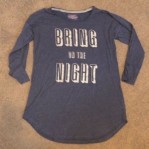 Victoria's Secret Heather Blue Sleep Shirt
